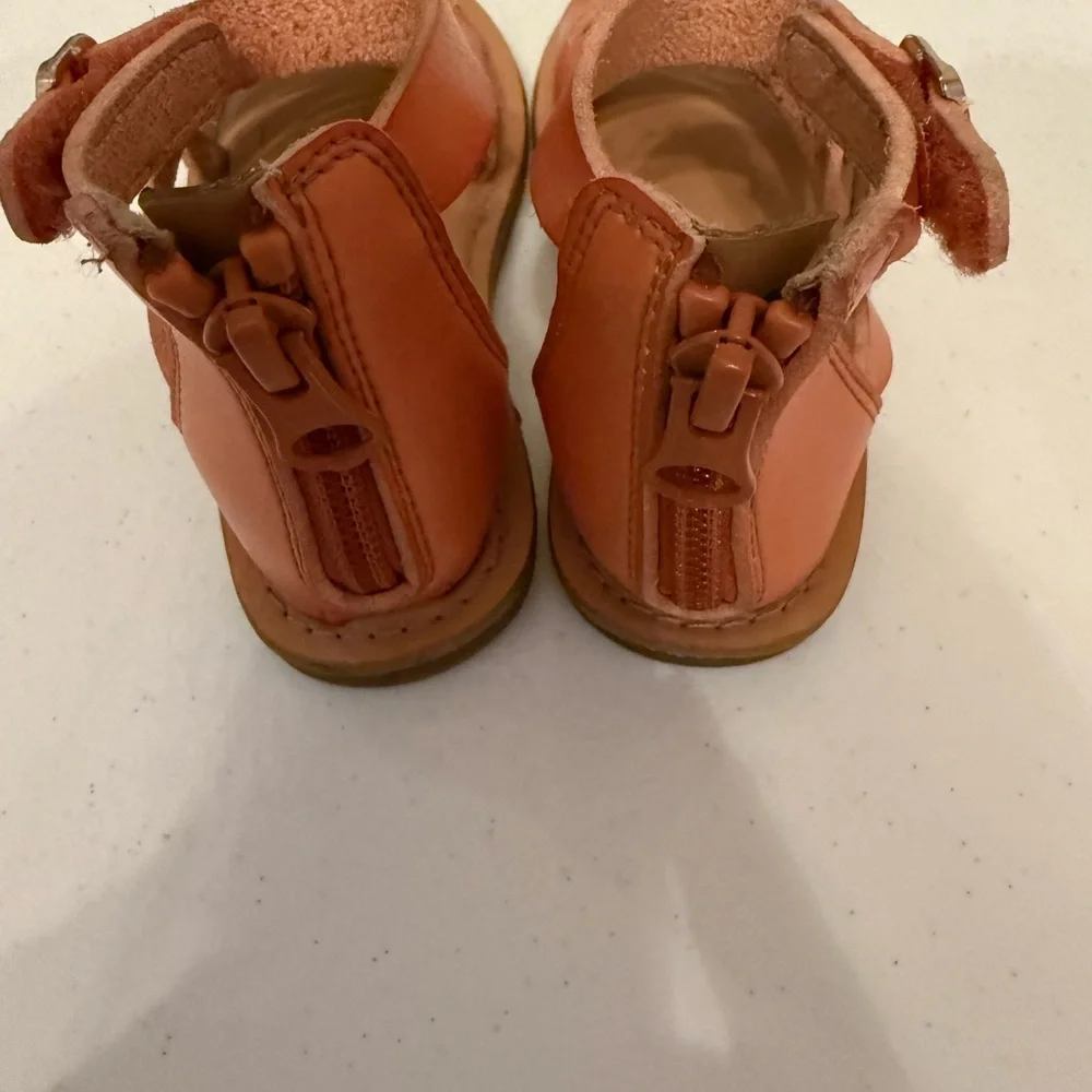 Cat & Jack Orange Sandals with Ankle‎ Strap